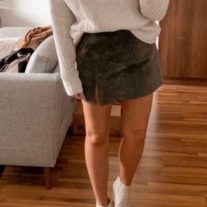 BlankNYC suede skirt
